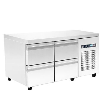 Grillkylbänk 4 draglådor GN 1/1, NikiInox