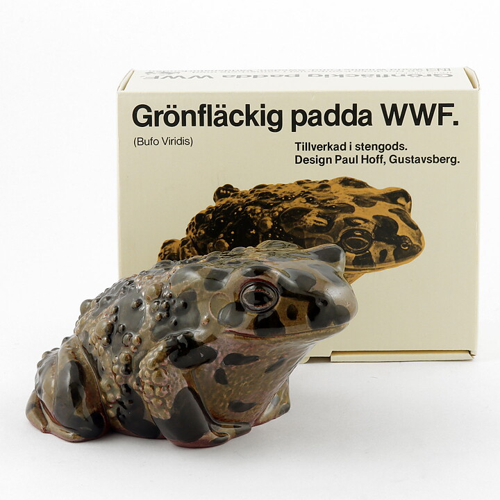 ポール・ホフ  ヒキガエル   Gronflackig padda WWFシリーズ 1980年代〈箱付き〉