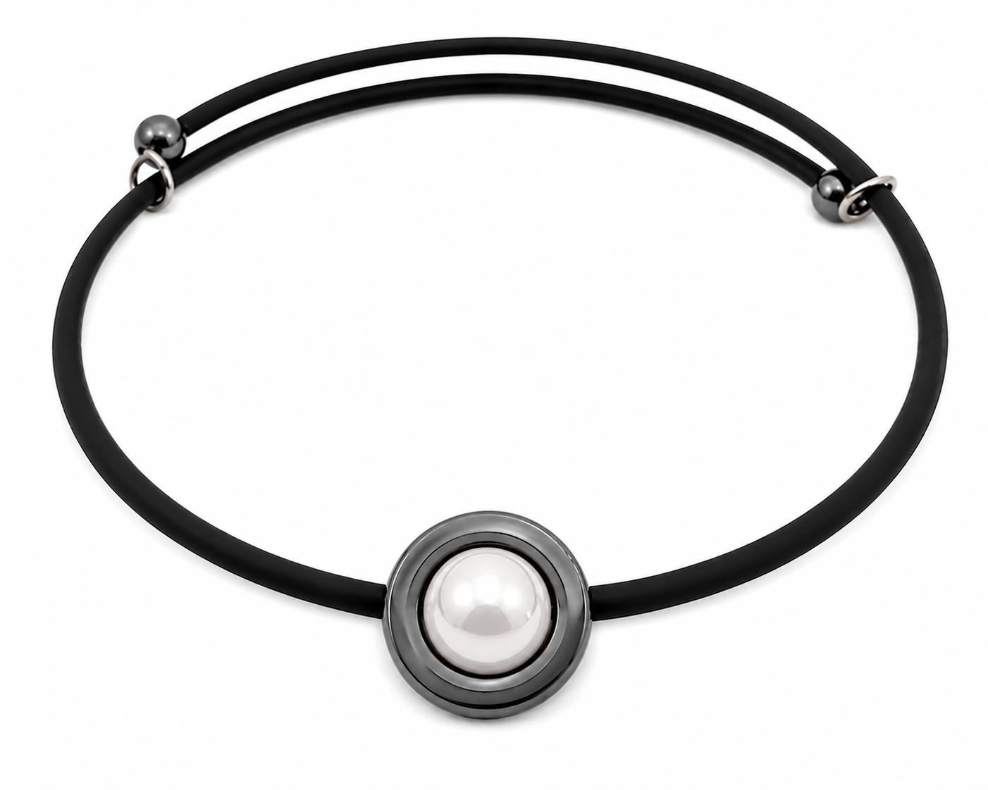 Bracelet Hematite White Stina