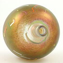 Bertil Vallien (Tornado 1983) Swelling Vase with Iridescent Surface 14 cm