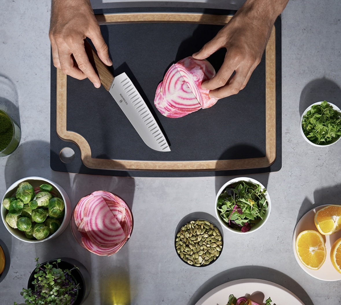 Victorinox Santokukniv Olivslipad - 2