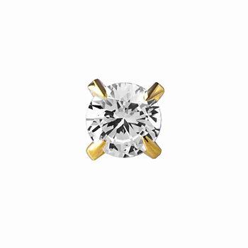 Top - swarovski crystal - diamond setting -18K real gold