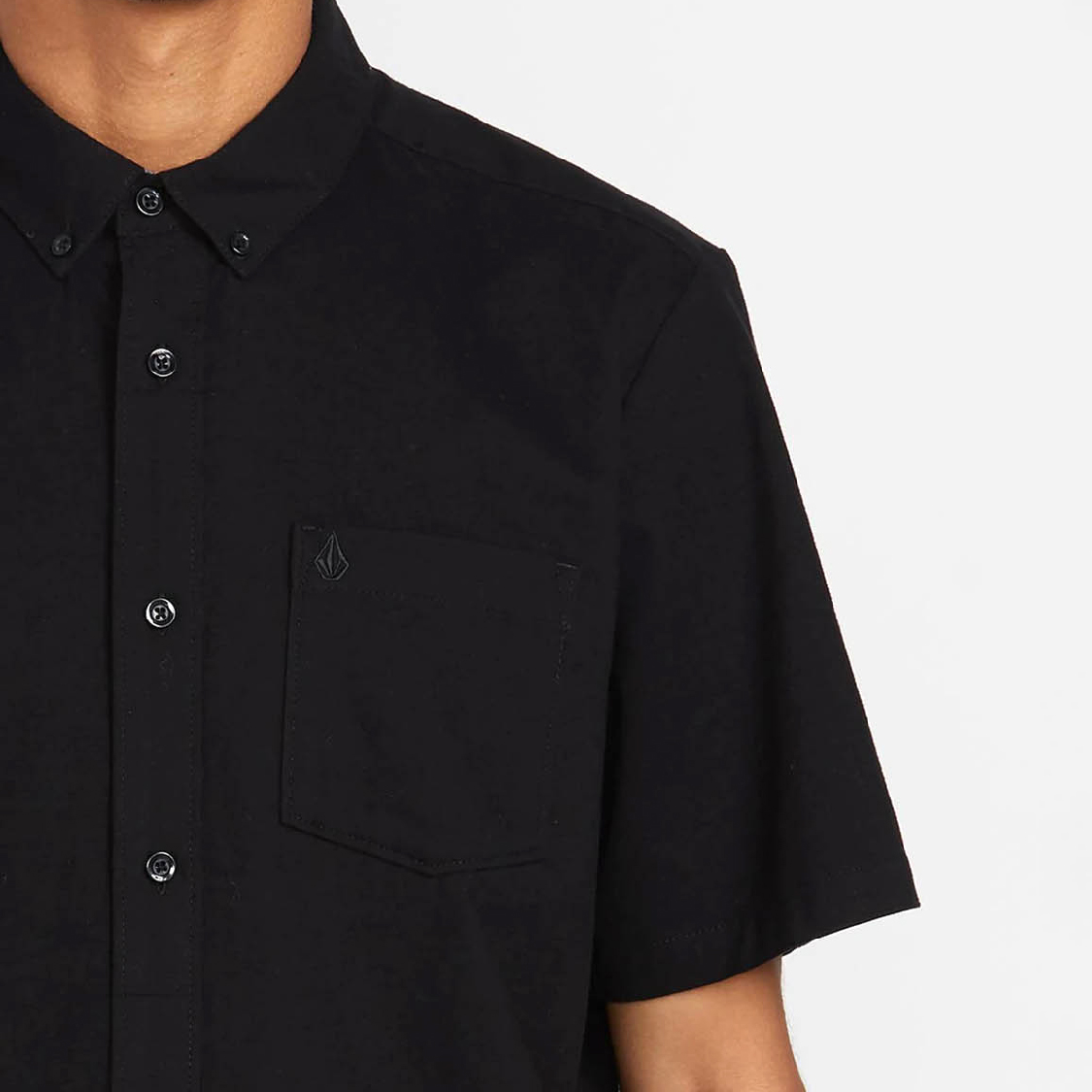 Volcom - Everett Oxford S/S New Black - 3