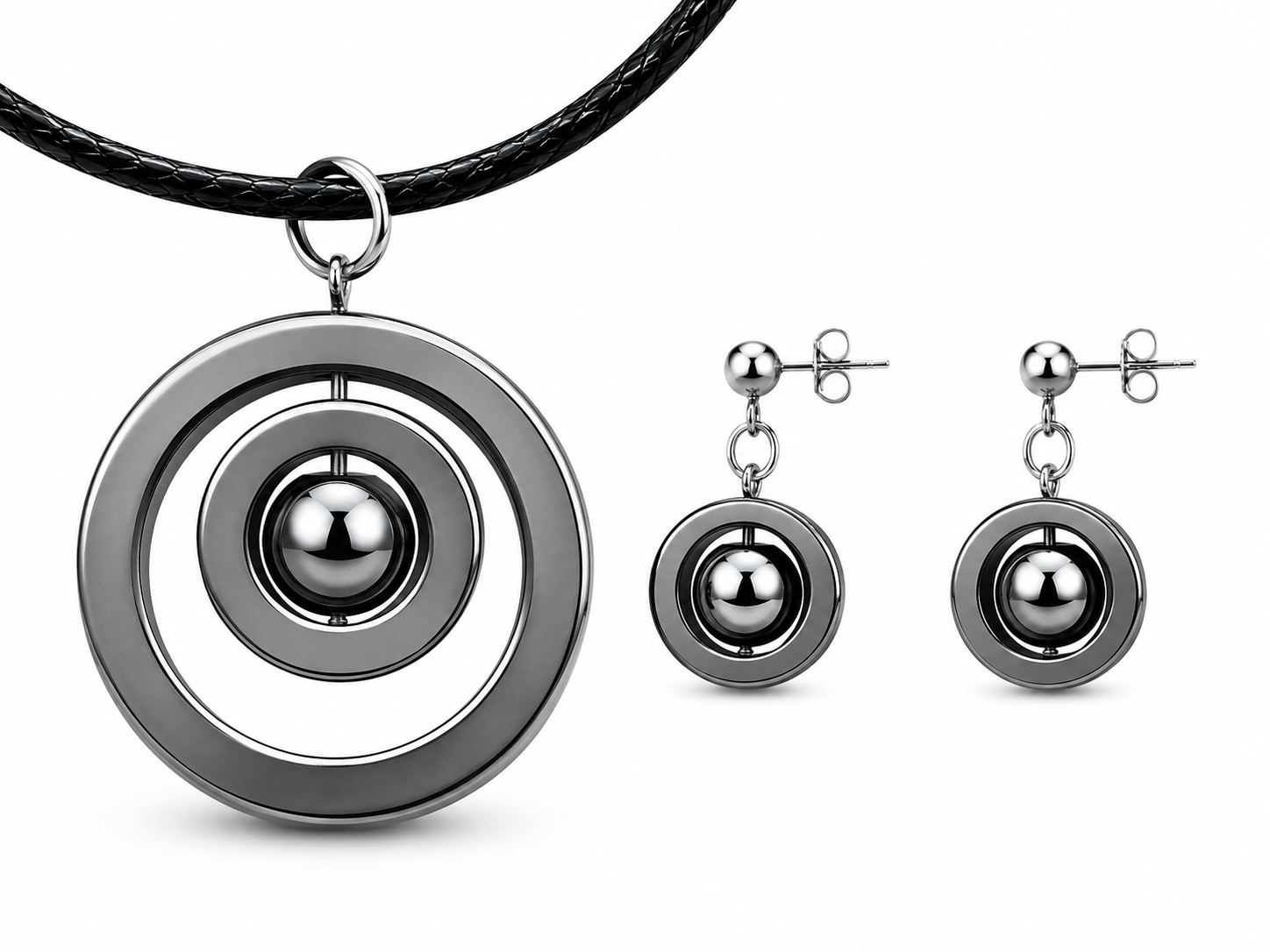 Set "Caramelle" Cornelia / Iris Hematite