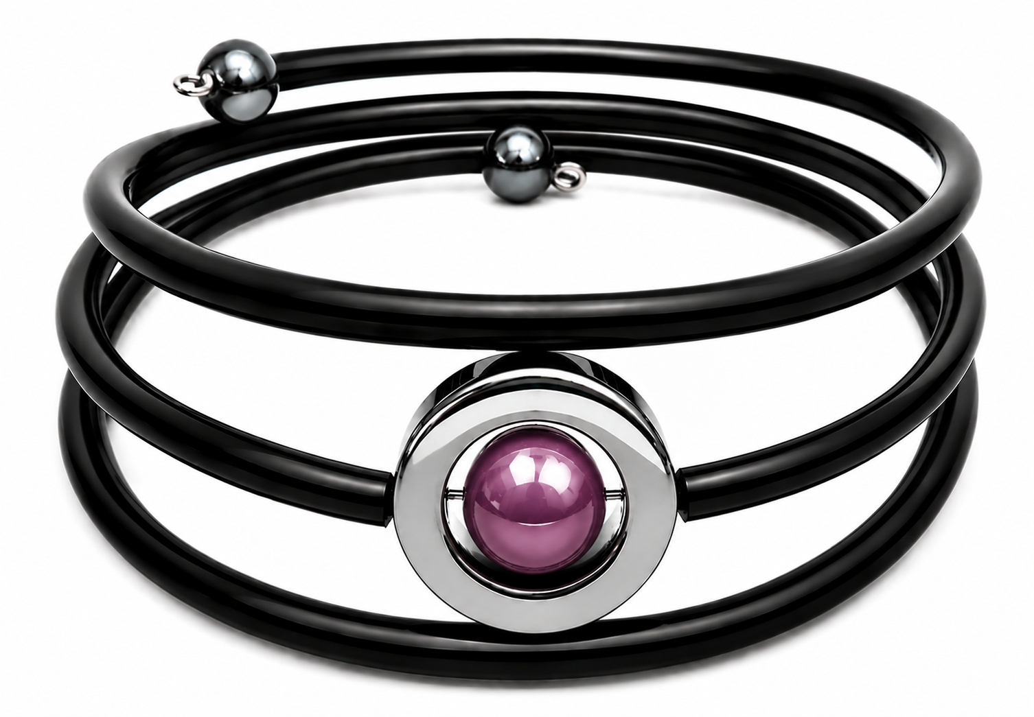 Armband Hematit lila Dilba