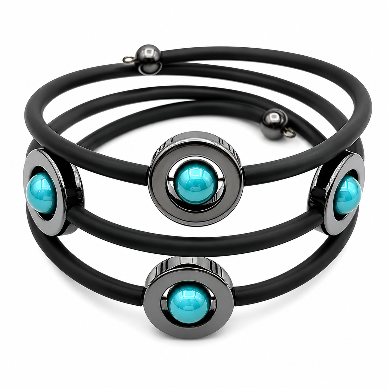 Bracelet Hematite Turqouise Doris