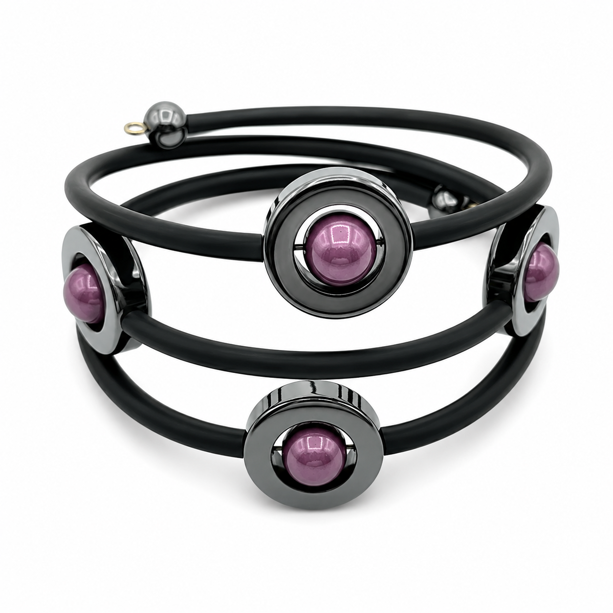 Armband Hematit Violtett Doris
