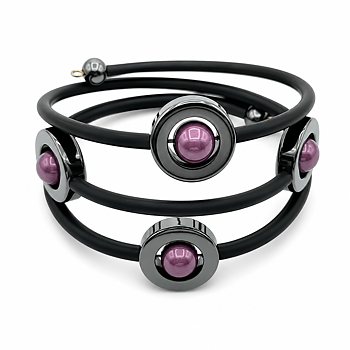 Armband Hematit Violtett Doris