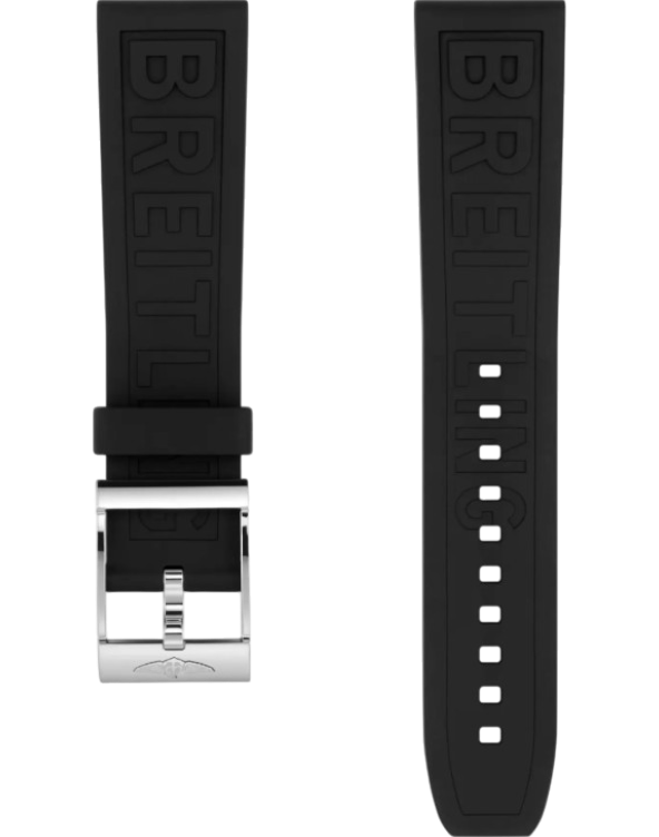 Breitling Diver Pro Gummiband Svart 22 mm C-spänne