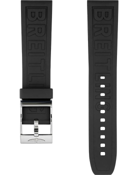 Breitling Diver Pro gummiband svart 24 mm C-spänne