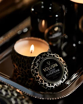 Voluspa Crisp Champagne Mini Tin Candle
