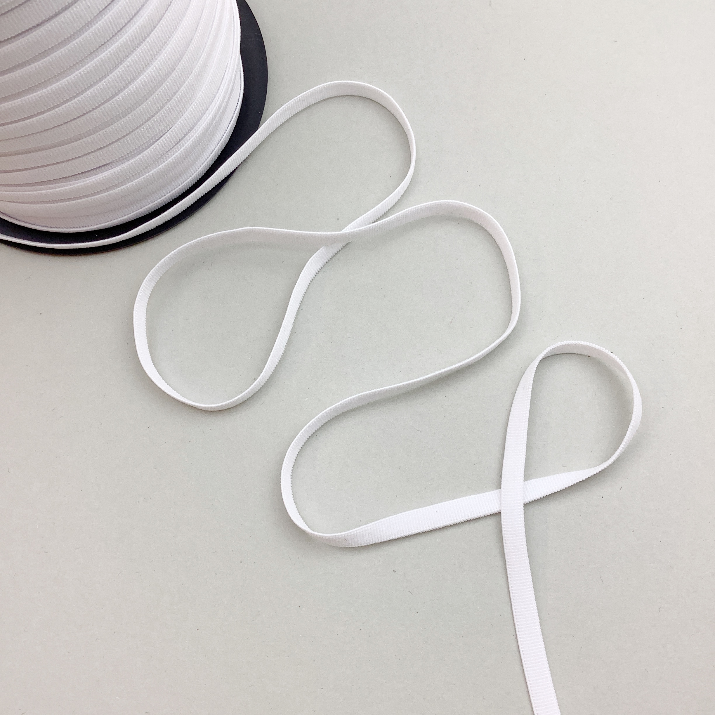 Plush lingerie elastic white 6mm - CM06 - 2