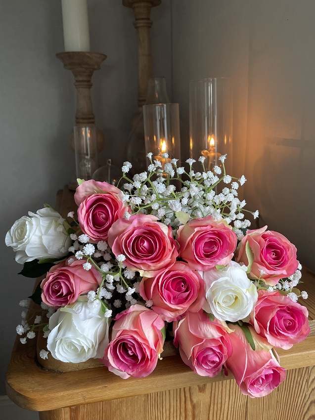 Rose - 50 cm - Dark pink - 3