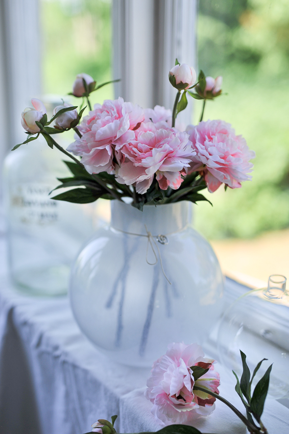 Peony with bud - Pink - 35 cm - 2