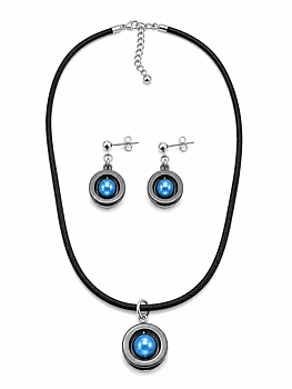Set Necklace earrings Turquoise
