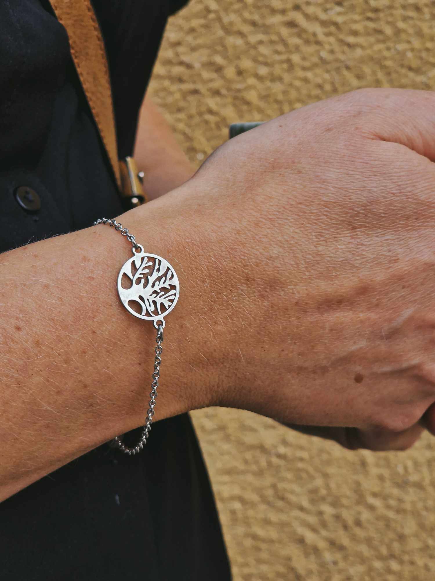 Bracelet steel Tree of Life