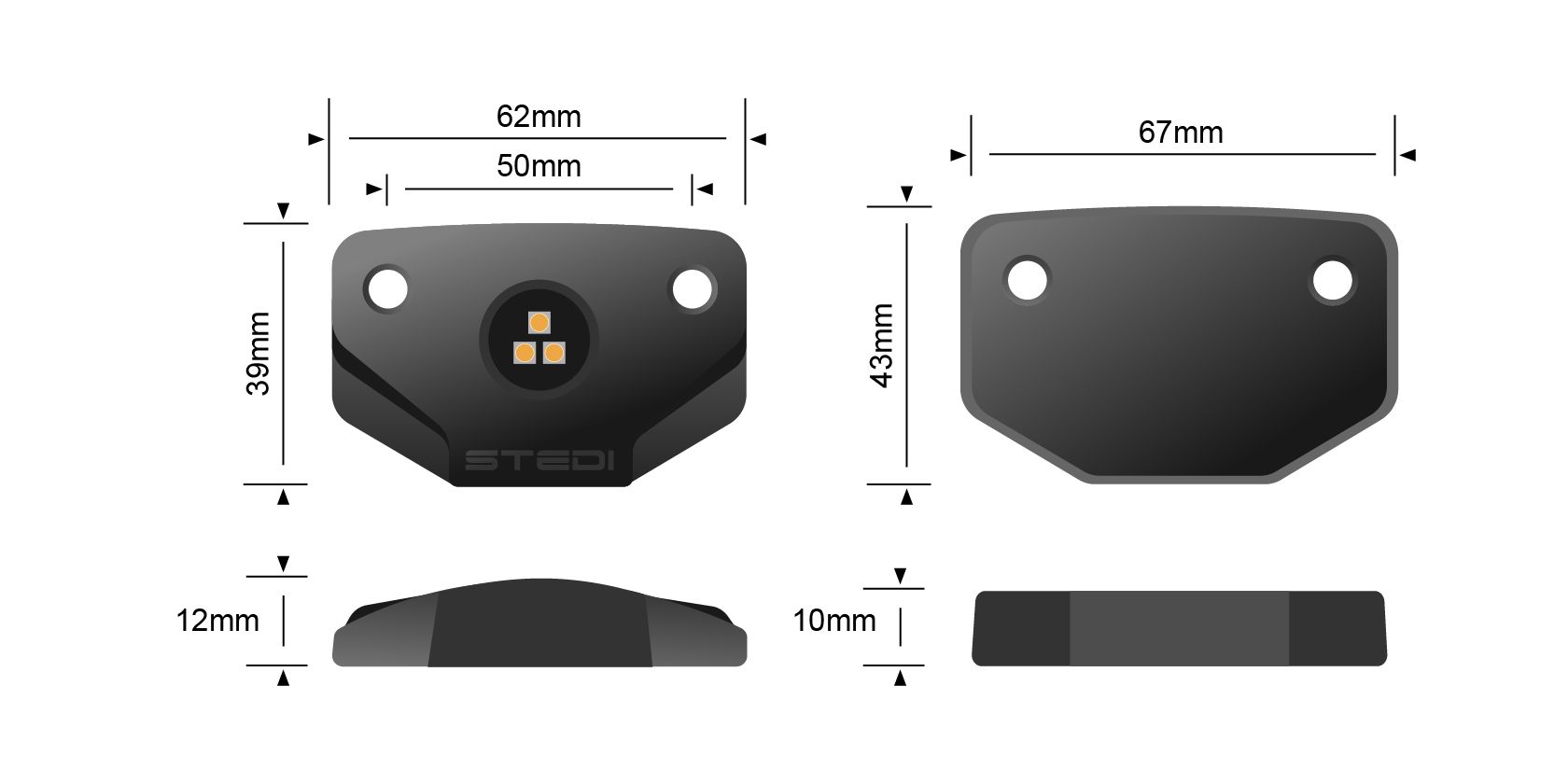 STEDI Surface LED Rock Light | 5700K - 7