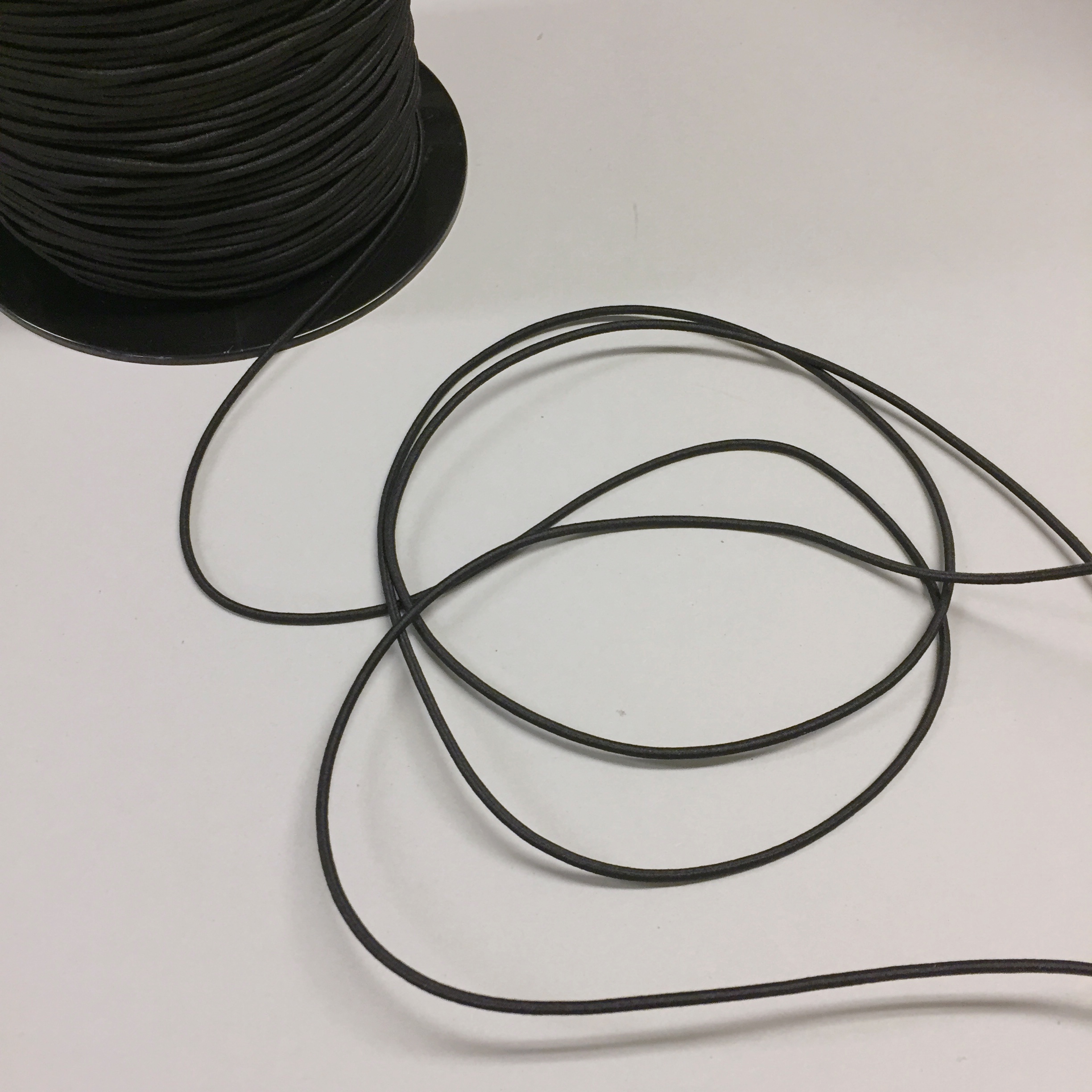 Round elastic Black 2mm - TR2151 - 2