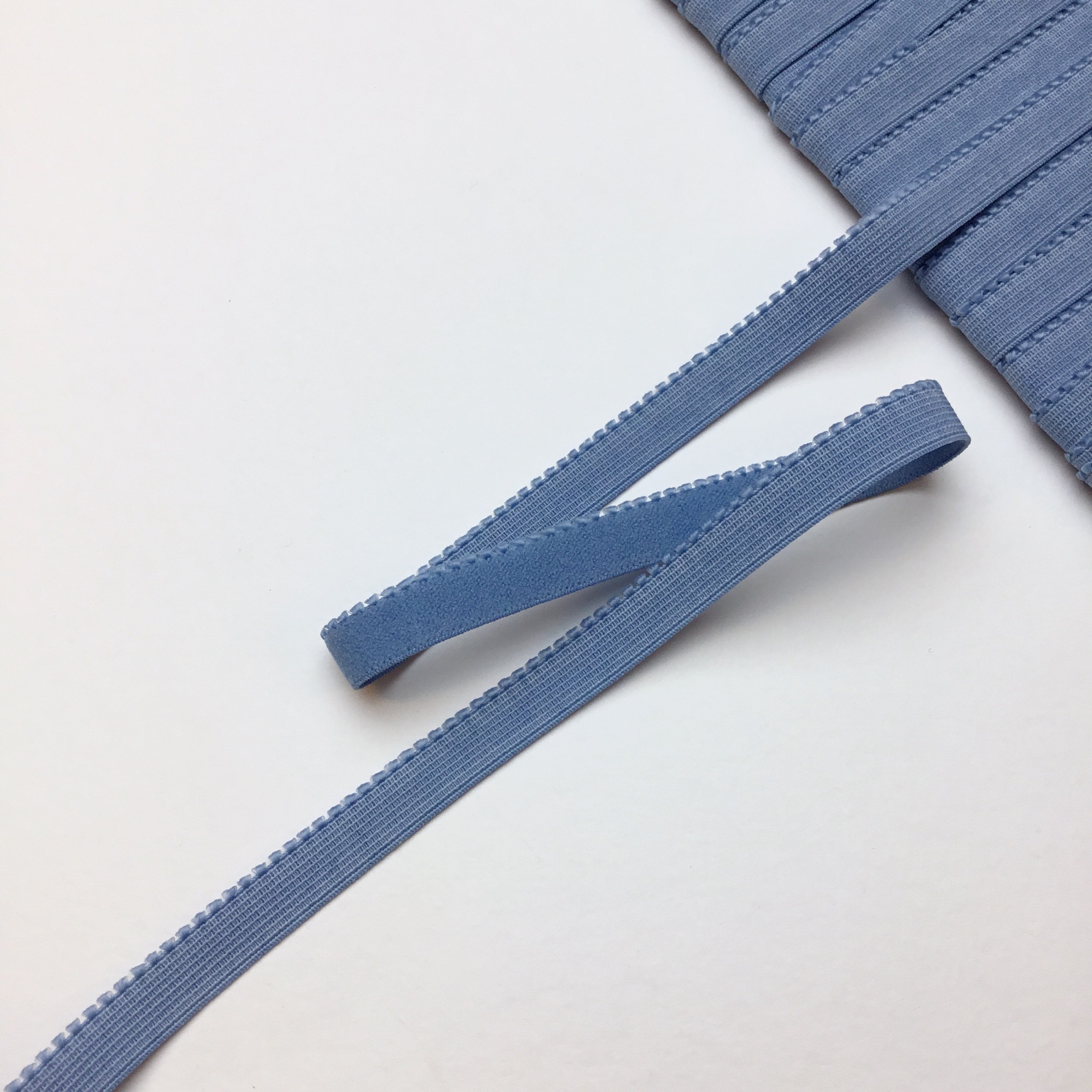 Flossad resår uddkant Jeans 10mm - RS7596