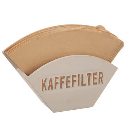 Kaffefilterhållare, trä, natur / vit - 2