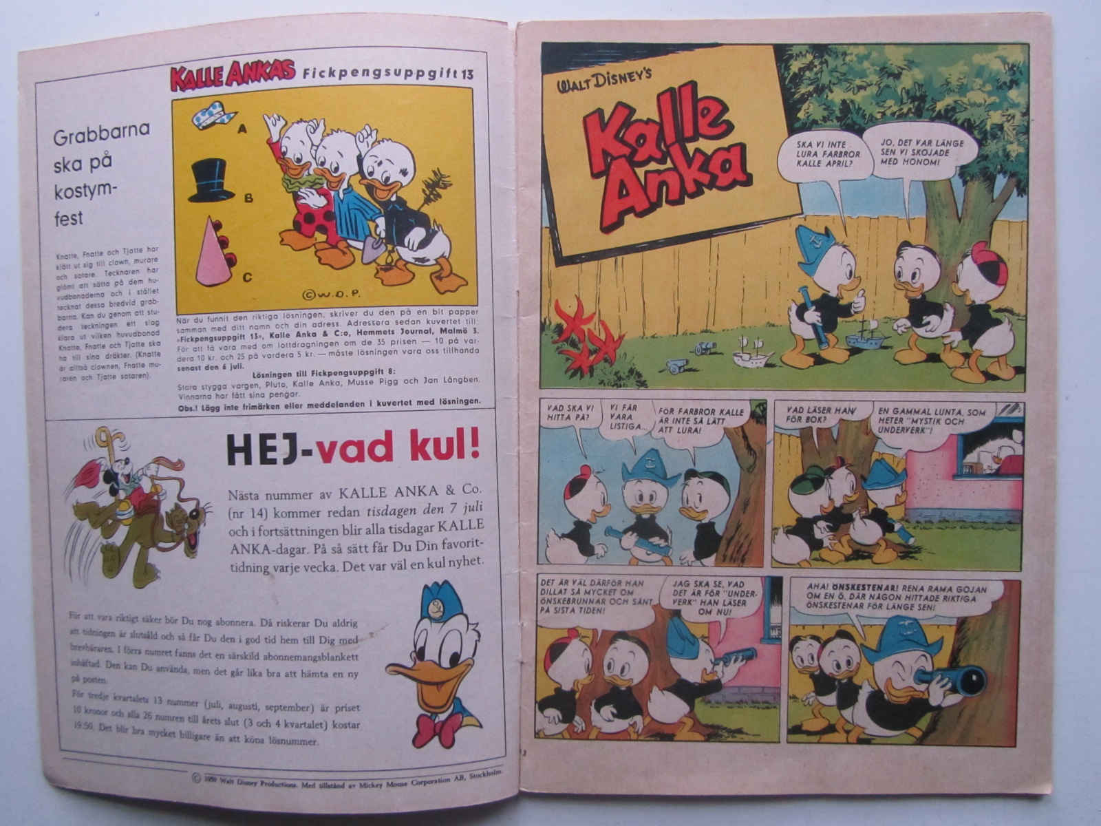 Kalle Anka 1959 13 Vg - 3