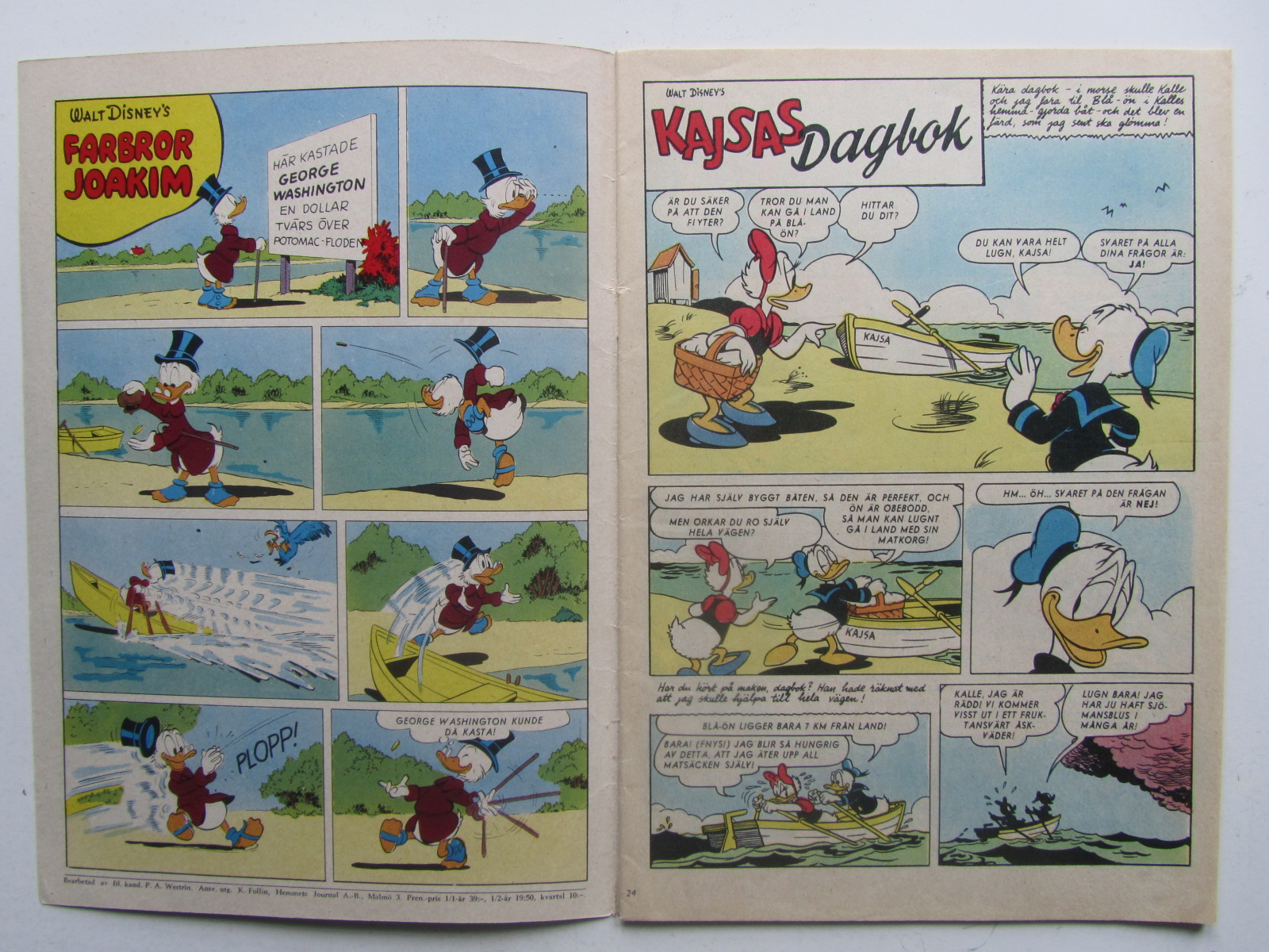 Kalle Anka 1959 24 Vg(+) - 3