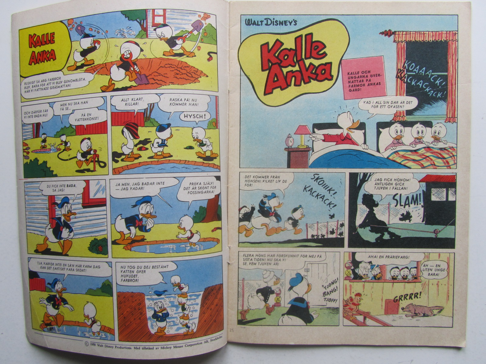 Kalle Anka 1959 25 Vg(+) - 3
