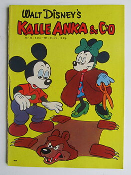 Kalle Anka 1959 36 Fn Med pren-kupong