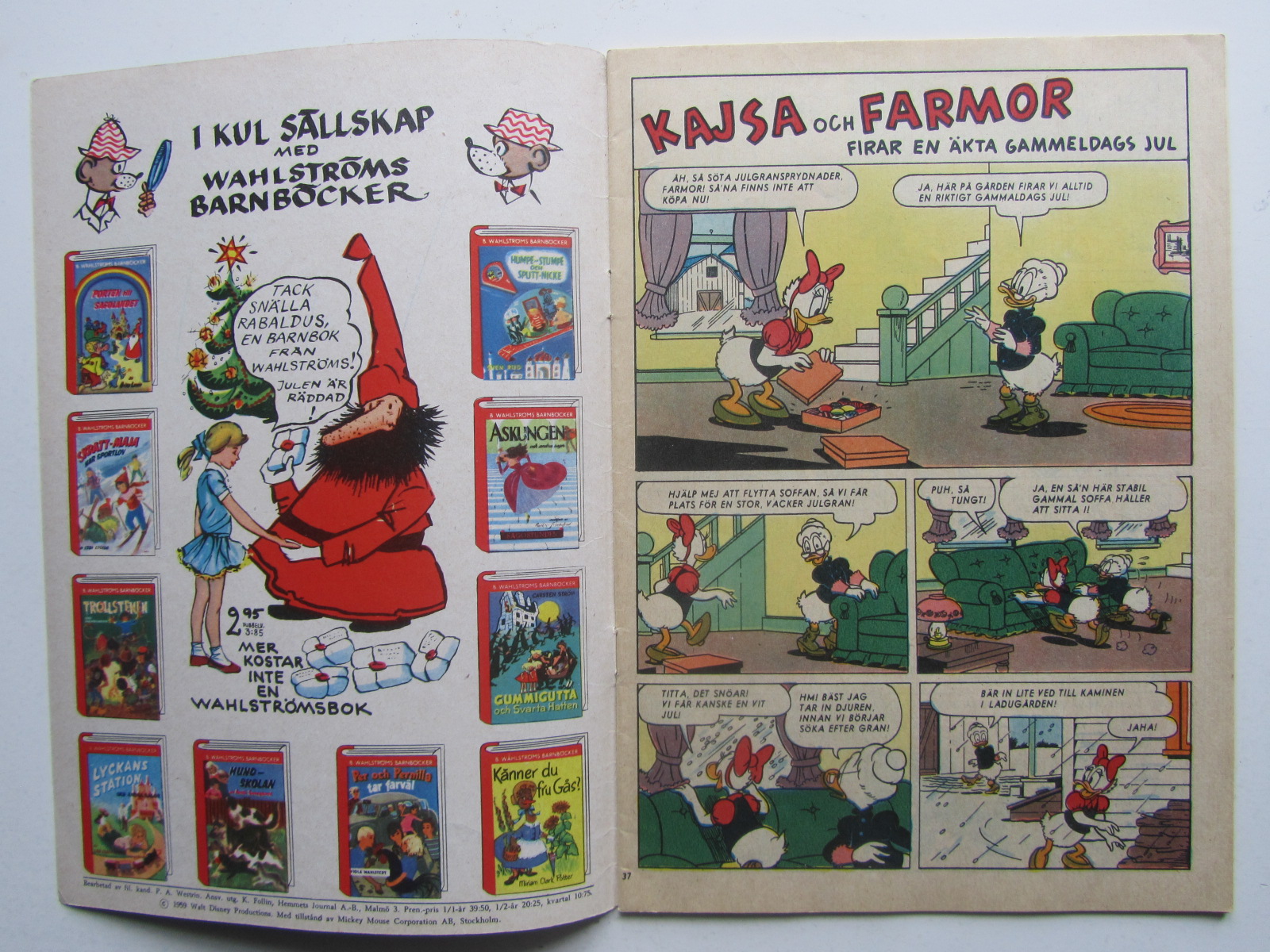 Kalle Anka 1959 37 Vg+ - 4