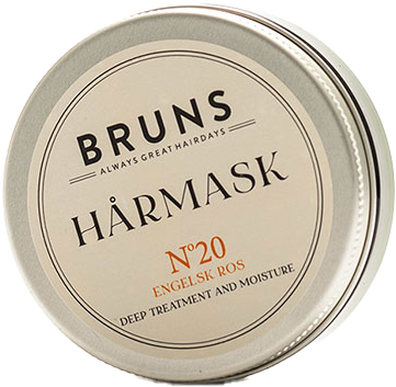 Nr 20  HÅRMASK Klassisk engelsk ros - Bruns Products - 2