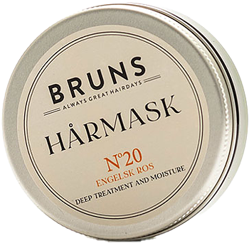Nr 20  HÅRMASK Klassisk engelsk ros - Bruns Products