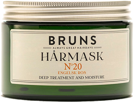 Nr 20  HÅRMASK Klassisk engelsk ros - Bruns Products