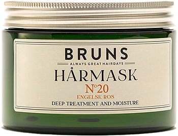 Nr 20  HÅRMASK Klassisk engelsk ros - Bruns Products
