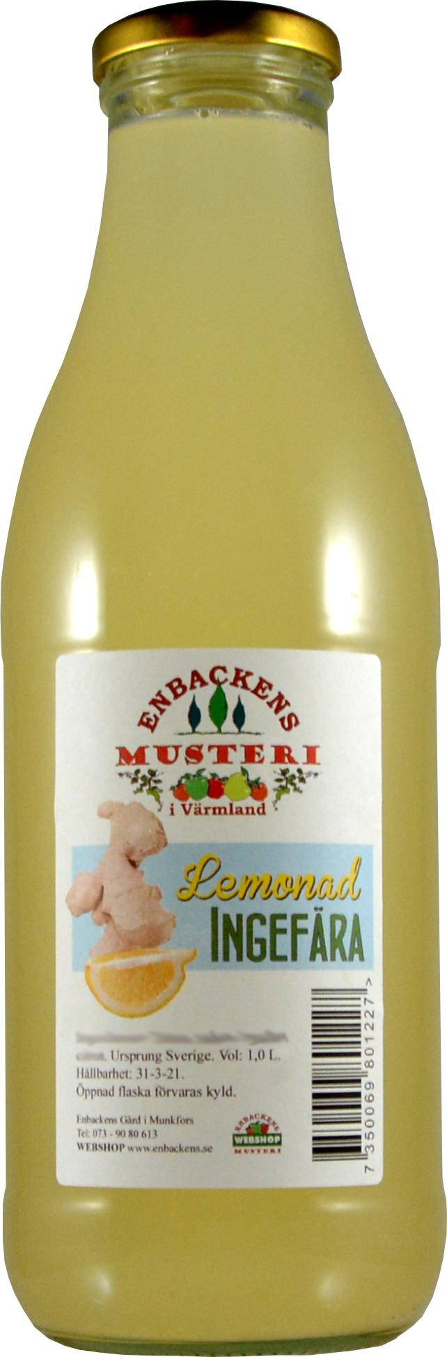 Ingwerlemonade 1 Liter
