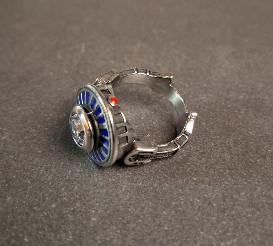 R2D2 Droid Ring i Stål