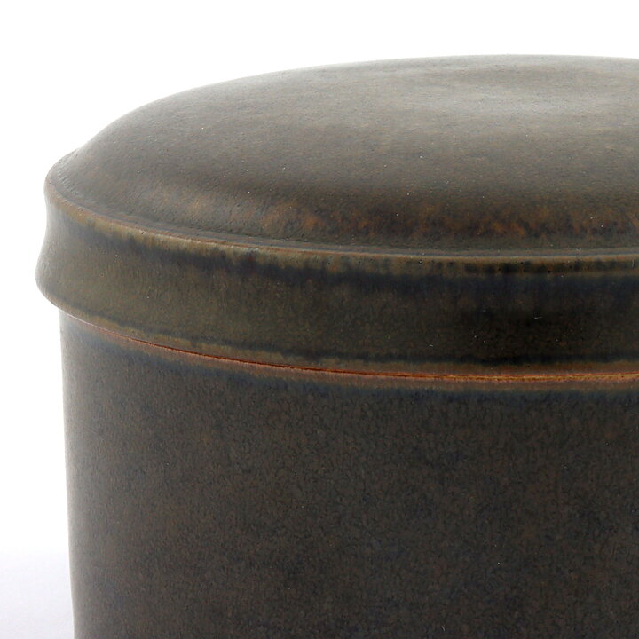 トボスタジオ 一点もの！ダークブラウン色の花瓶   Vase  (11/7cm)  1950年代