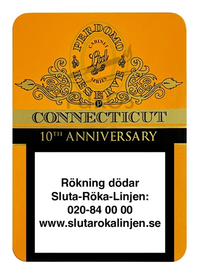 Perdomo 10th Year Anniversary Connecticut Puritos Ask 5-pack
