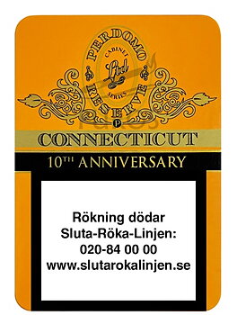 Perdomo 10th Year Anniversary Connecticut Puritos Ask 5-pack