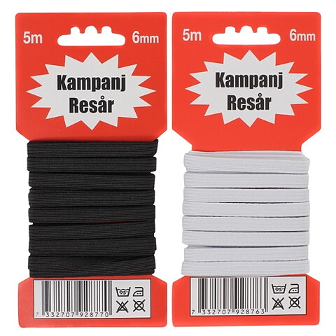 Kampanj  Resårband 6mm