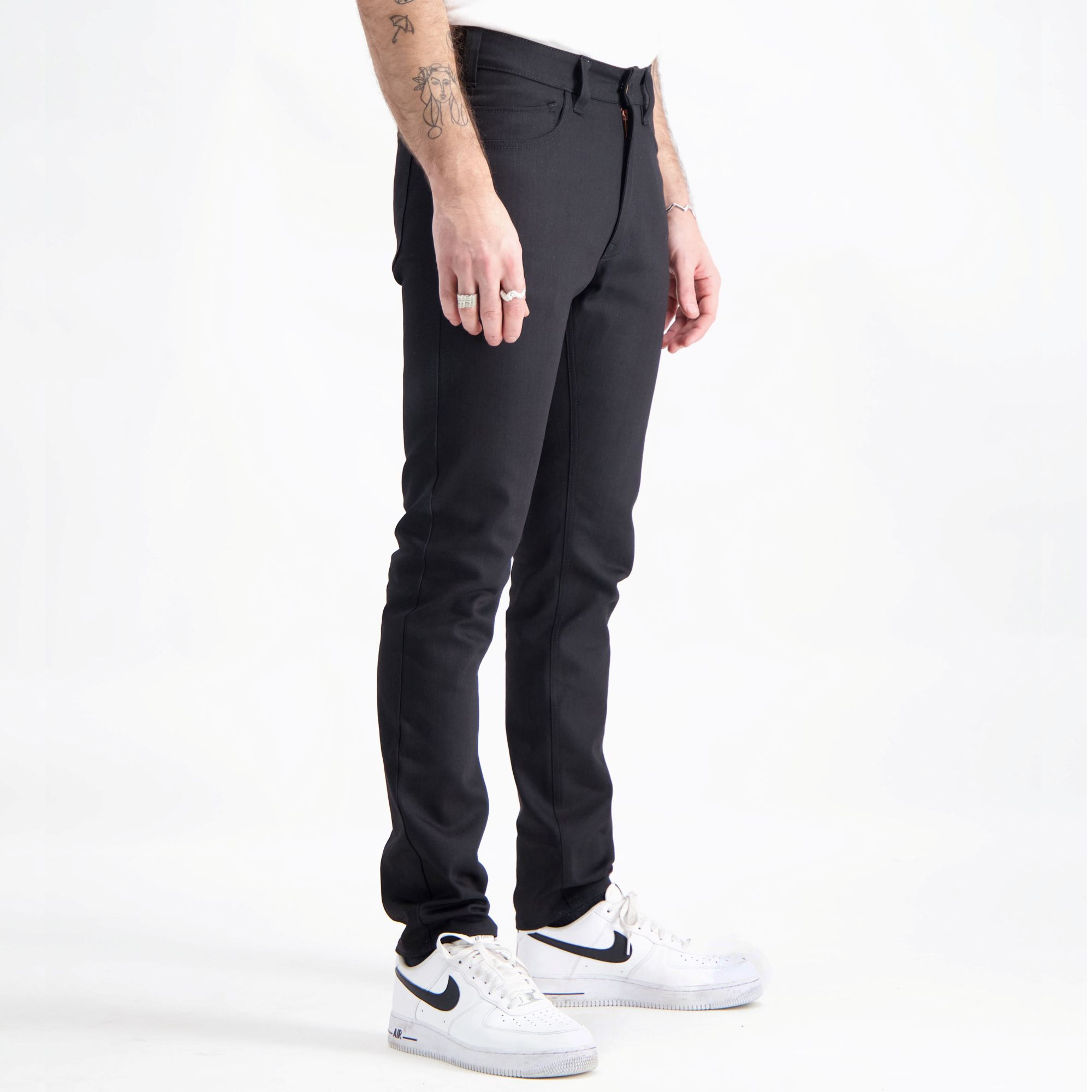 JV001 Sorte slim jeans med stretch - 5