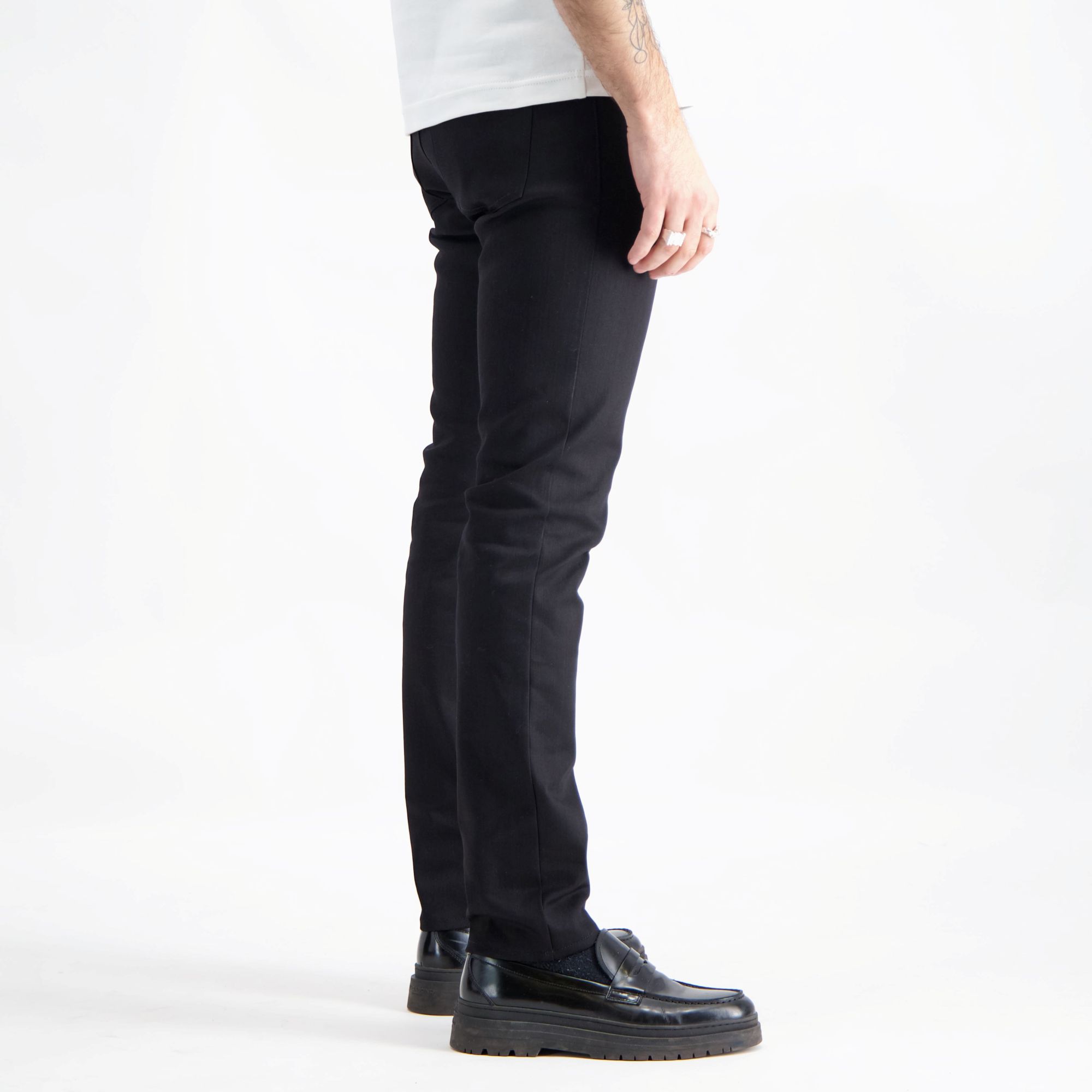 JV001 Sorte slim jeans med stretch - 3