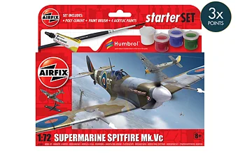 Supermarine Spitfire MKVC, set för nybörjare 1/72