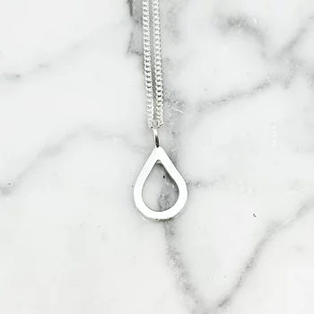 Silverhalsband H2O polerat