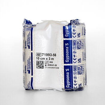 Gipsbinda kalk 10 cm × 3 m (2 st) Gypsona S