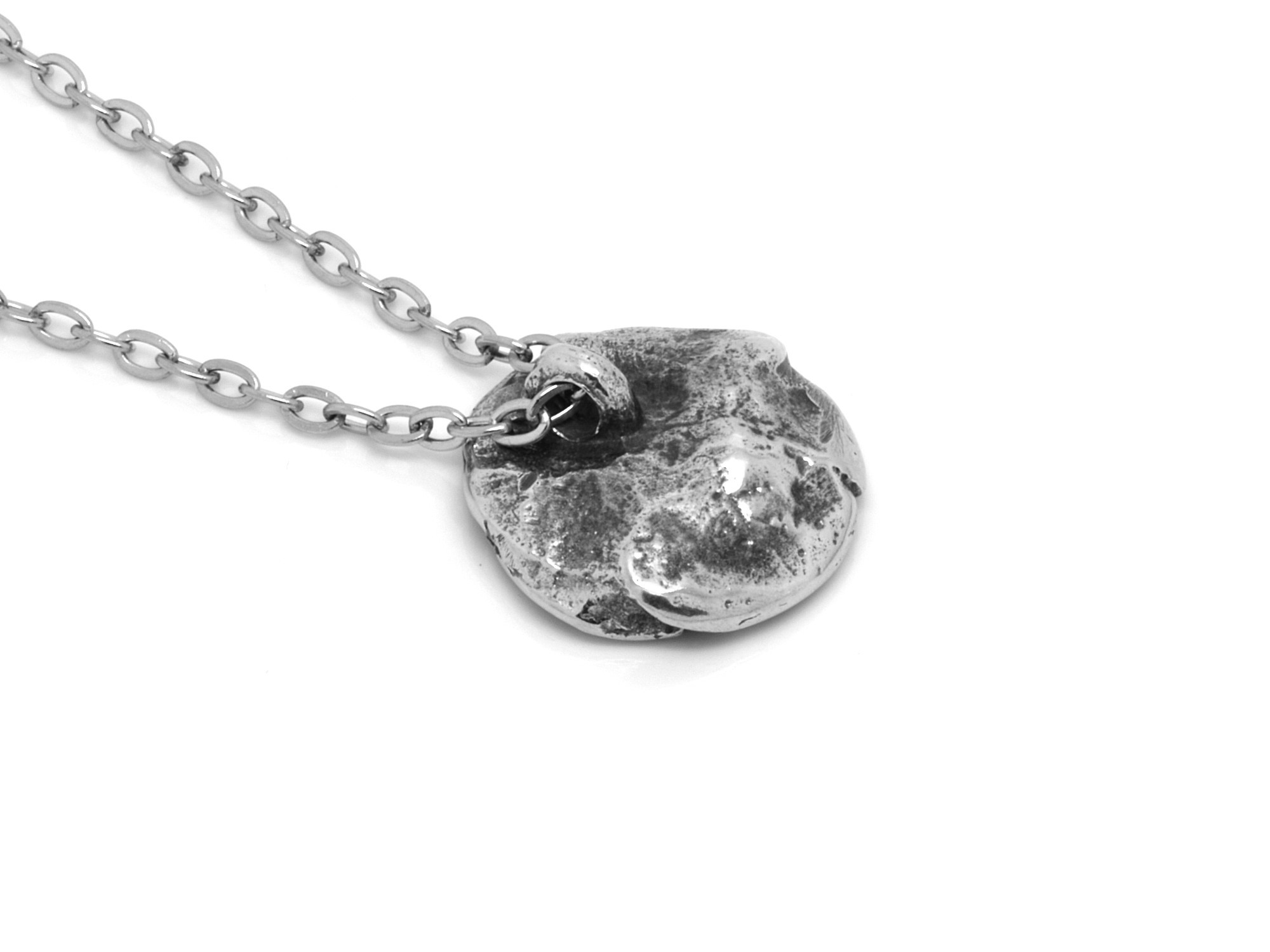 Döskalle Ros Halsband, Memento Mori Smycke i Tenn - 3