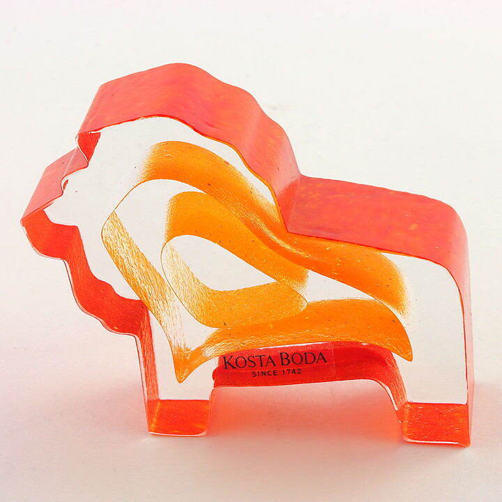 Bertil Vallien (Mini Sculptures 1993) Glass Figurine "Roi Du Solei" 8 cm