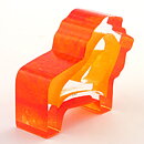 Bertil Vallien (Mini Sculptures 1993) Glass Figurine "Roi Du Solei" 8 cm