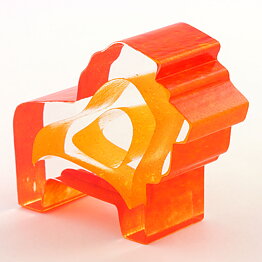 Bertil Vallien (Mini Sculptures 1993) Glass Figurine "Roi Du Solei" 8 cm