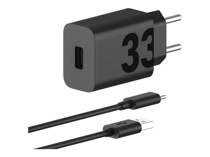 Motorola TurboPower 33W reseladdare med USB-C-kabel - Original
