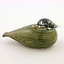 Oiva Toikka (1991) Wonderful Whip Poor Will Glass Bird 15/7 cm (Early Production)